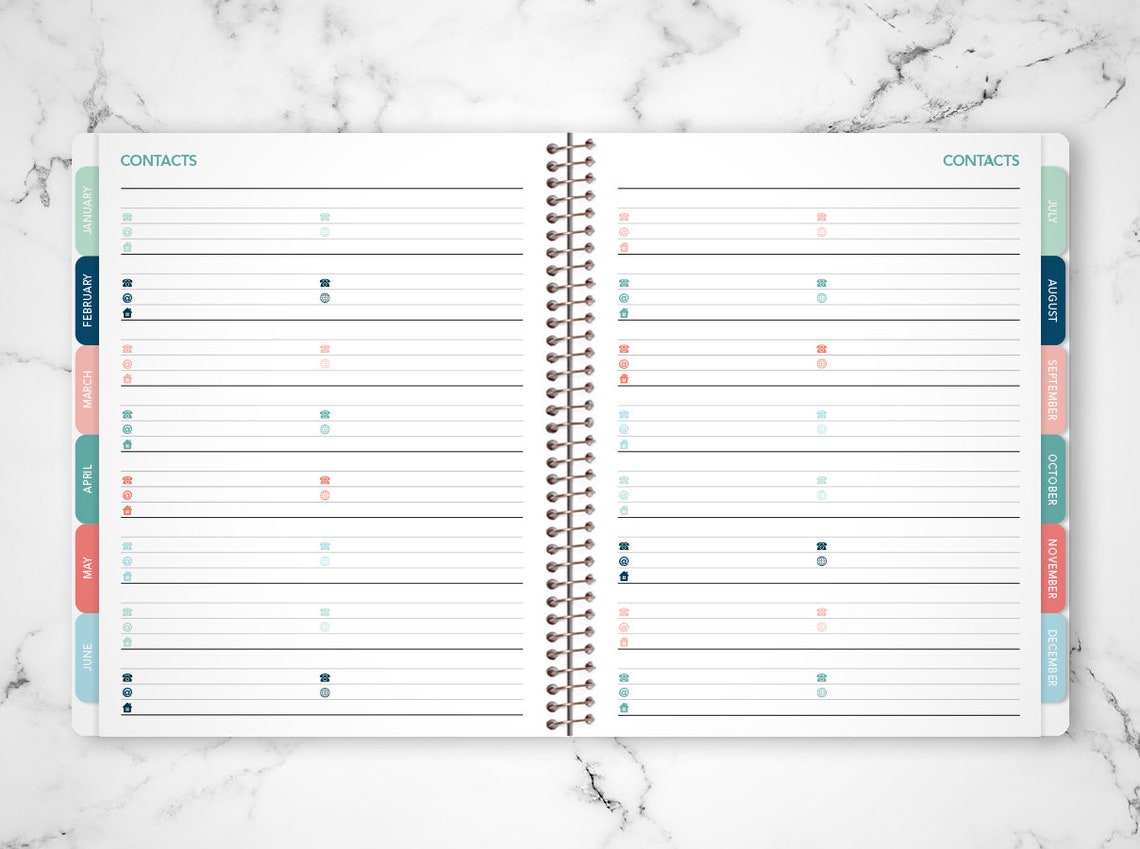 2024 Planner VERTICAL 7x9 Student Planner 20232024 Weekly Etsy