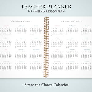 a calendar with a planner on it
