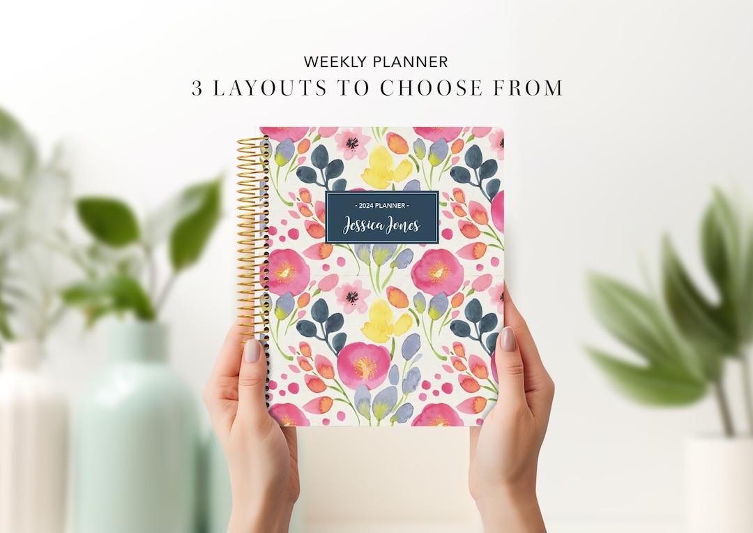 2025 Planner Custom | 7x9 12 Month Planner | Student Planner Weekly ...