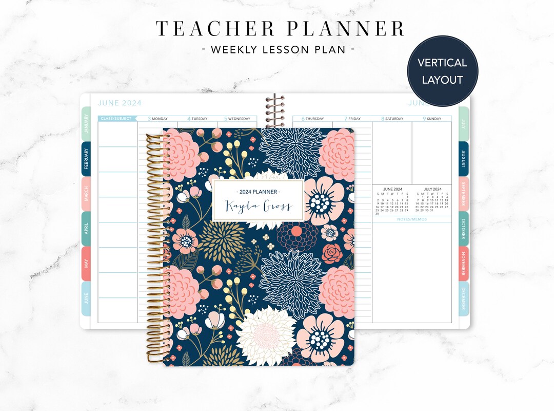 2024 2025 TEACHER PLANNER VERTICAL 7x9 2024-2025 Teacher Lesson Plan ...