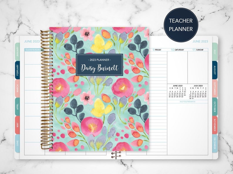 2023 2024 teacher planner 7x9 20232024 planner teacher lesson Etsy