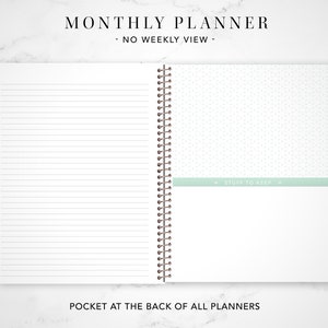 2024 monthly planner 7x9 / 12 month calendar / choose your start month / 2024-2025 month at a glance planner / colorful watercolor floral image 4