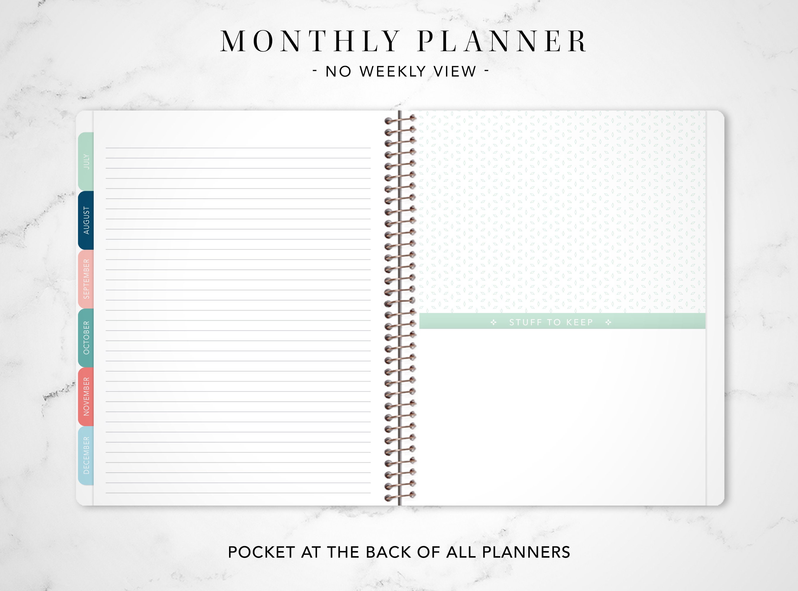 Daily Weekly & Monthly Planner 2024: From January to December - 12 Months  Calendar, To do list