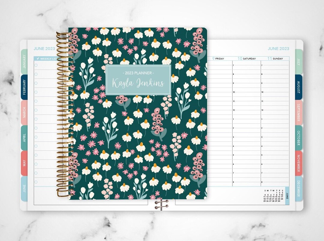 2024 Personalized Planner 2024 2025 12 Month Planner HOURLY LAYOUT