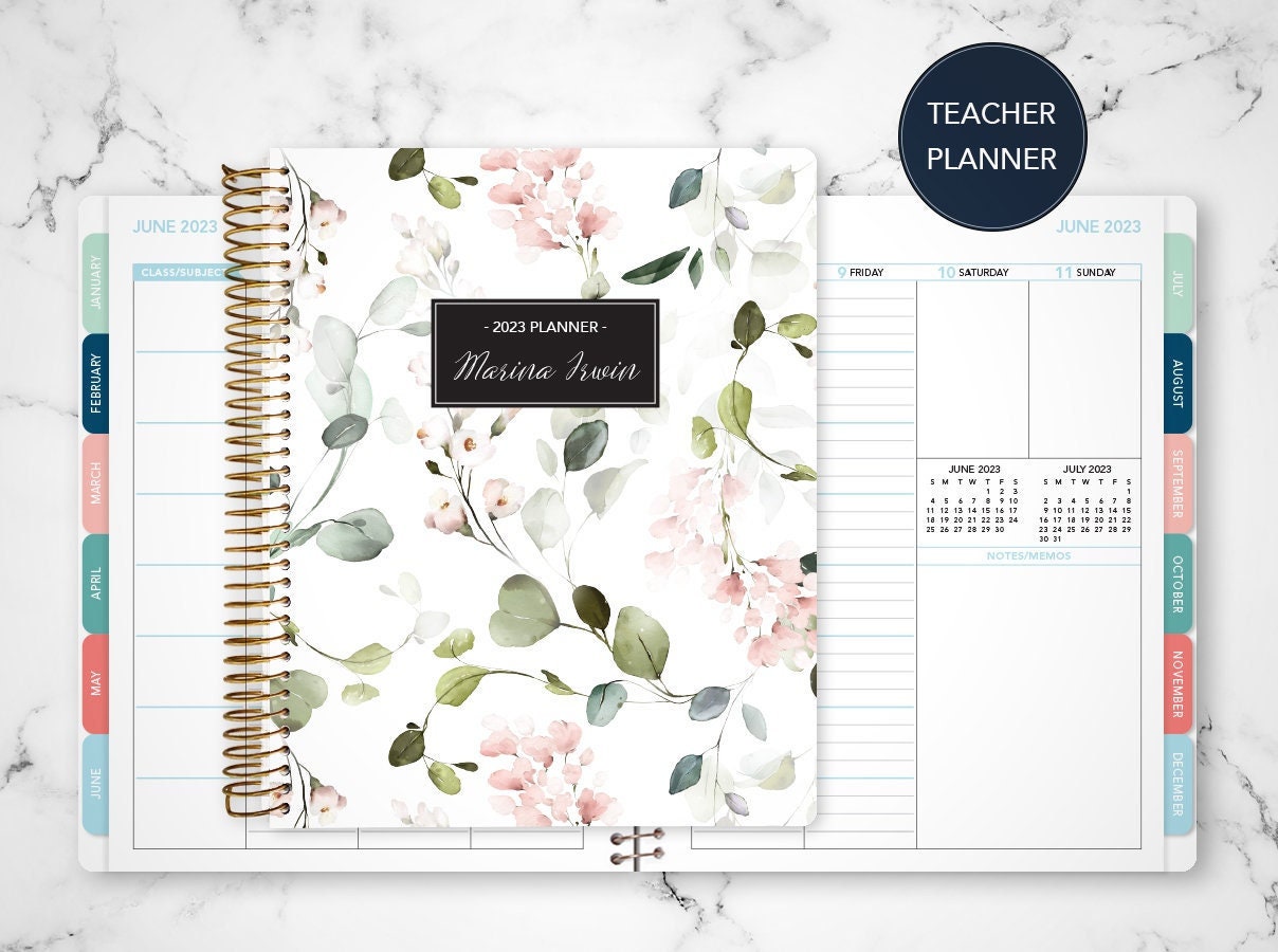 2023 2024 TEACHER PLANNER VERTICAL 7x9 20232024 Teacher Etsy Canada