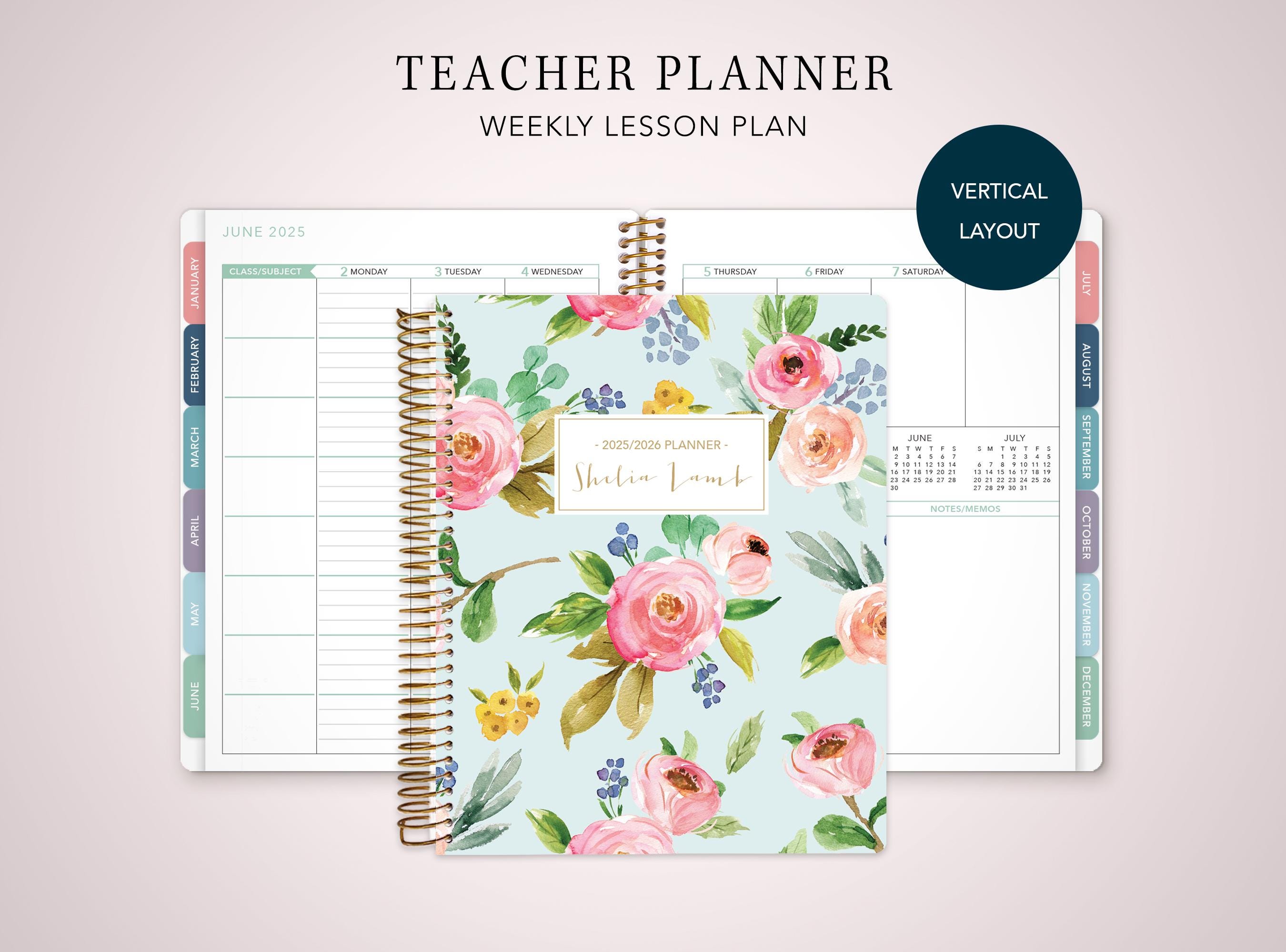 2026 2027 TEACHER PLANNER VERTICAL 7x9 2026-2027 Teacher Lesson Plan ...