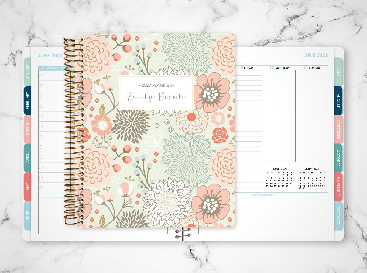 Custom Vertical Planner 2024 7x9 12 Month Planner Etsy Canada