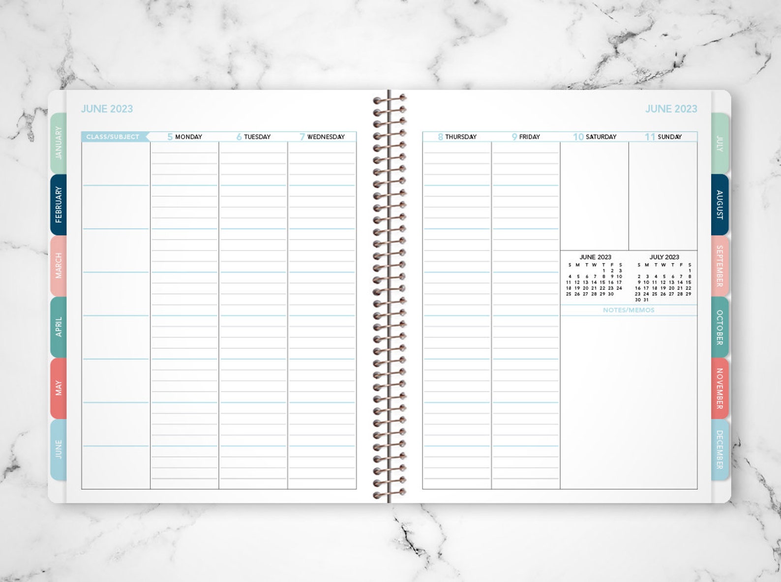 2022 2023 Teacher Planner 7x9 20222023 Planner Teacher Lesson Etsy