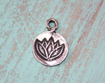 Fleur de lotus, bijoux bohèmes, bijoux bohèmes en argent, pendentif lotus, bijoux bohèmes, bijoux de yoga, fournitures breloque obsession, breloques bohèmes