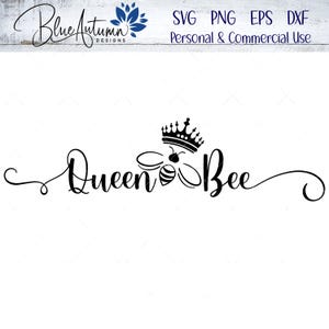 Queen Bee SVG, Queen Bee Lady PNG, Woman Boss Cut Files, Cricut & Silhouette svg, DIY Vinyl Decals, Instant Download