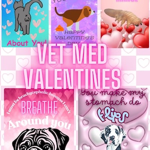 Valentinstag Karten, druckbare Valentinstag Karten, digitales Download Veterinär Geschenk, Valentinstag Geschenk, Valentinstag Geschenk