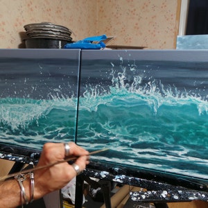Emerald daydreams part 1 &2  signed limited edition giclee prints of my oil painting this is for two prints