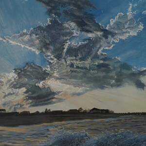 Five fish and South America,  ode to Willoughby Spit  signed limited edition giclee print