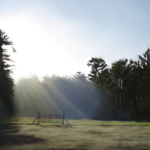 Back pasture at dawn signed limited edition giclee print