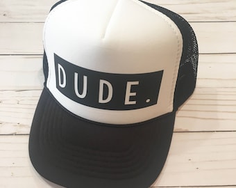 Kids dude trucker hat