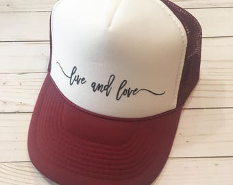 Adult Live and Love hat