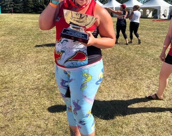 Dragon boat Yoga Capri Leggings