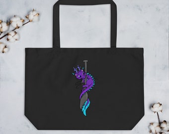 Large dragon boat tote bag