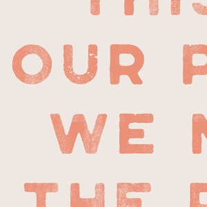 This is our place. We make the rules. Wall Art Typography Print Dorm Room Wall Art Cute wall decor Pink wall Art Swiftie Art image 3