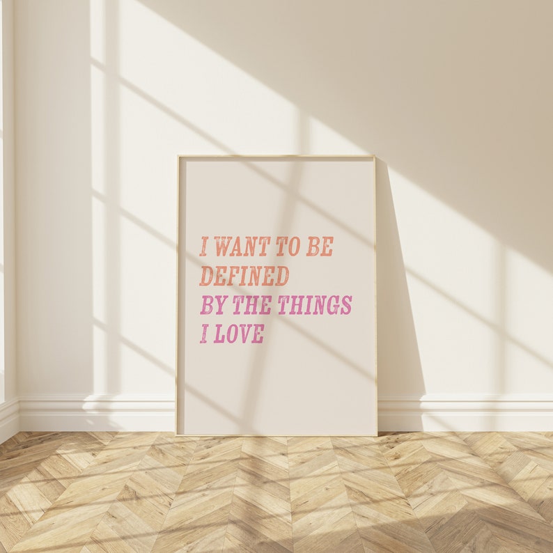 LOVE WALL ART Typographic Poster Typography Print Dorm Room Wall Art Cute wall decor Apartment therapy Taylor Art Swiftie Art image 2