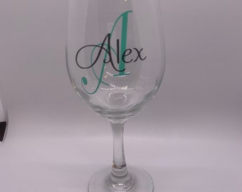 Monogram Wine Glass, Personalized Wine Glass, Monogram Wine Glasses, Personalized Wine Glasses, Custom Wine Glass, Custom Wine Glasses