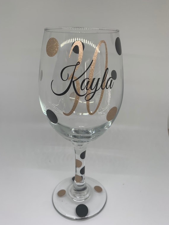 30th birthday cheap wine glasses