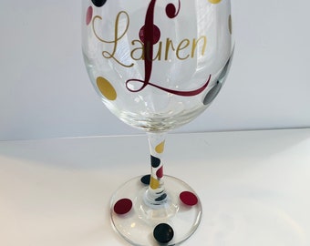 Monogram Wine Glass, Personalized Wine Glass, Monogram Wine Glasses, Personalized Wine Glasses, Custom Wine Glass, Custom Wine Glasses