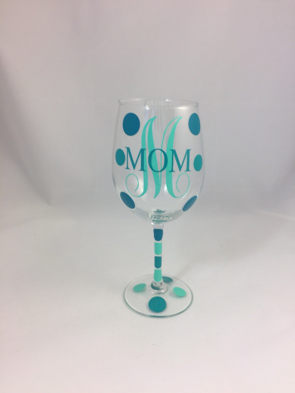 Mom Wine Glass Custom Wine Glass Mothers Day Glass Mom Etsy