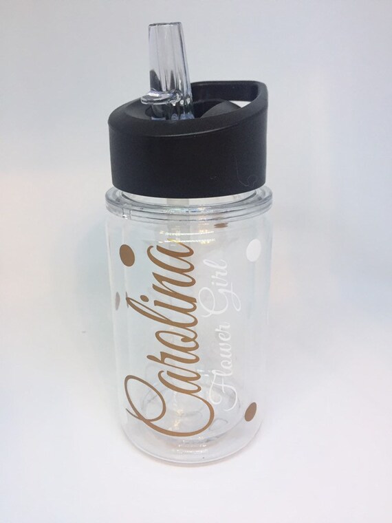 flower girl water bottle