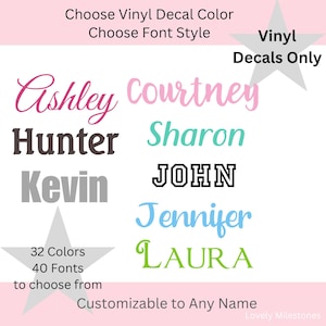 Name Decals, Custom Name Decal, Name Sticker, Name Decal, Personalized Decal, Custom Vinyl Decal, Name Labels, Gift Box Decal