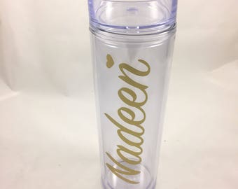 Personalized Tumbler, Tumbler, Skinny Tumbler, Bridesmaid Gift, Custom Tumbler, Personalized Cup, Acrylic Tumbler, Bridesmaid Tumbler