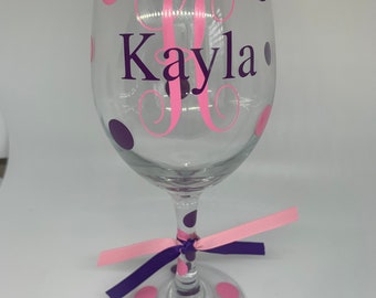 Personalized Wine Glasses, Personalized Wine Glass, Name on Wine Glass, Custom Wine Glass, Custom Wine Glasses, Bridesmaid Wine Glasses