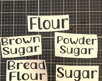 Pantry Labels, Canister Decals, Kitchen Decals, Decals, Vinyl Decals, Labels, Stickers