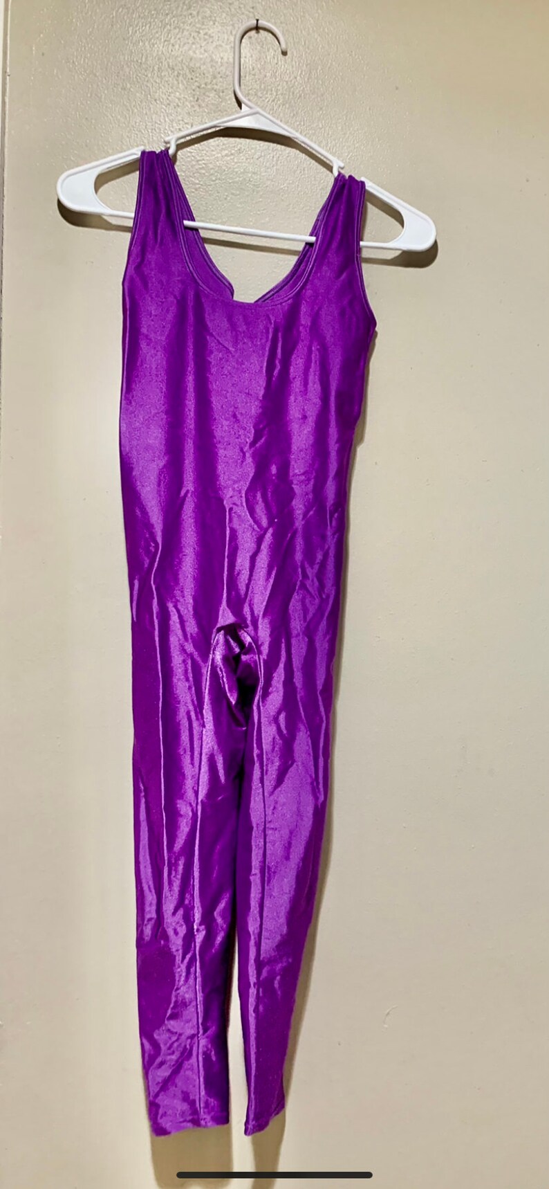 Vintage 90s Shiny Purple Unitard Catsuit Body Suit Cosplay Etsy