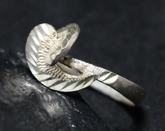Sterling Silver Modern Swirl Ring, Sterling Swirl Ring, Sterling Ring with Swirl Design, Sterling Swirl Jewelry, Abstract Sterling Ring