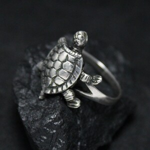 Moving Turtle Ring Etsy UK