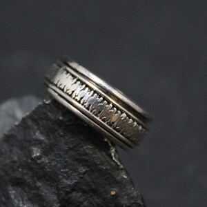 Sterling Silver Spinning Band Ring, Sterling Spinning Ring, Sterling Pattern Ring, Sterling Spin Band Ring, Sterling
