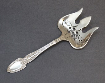Extremely Rare Sterling Silver Tiffany & Co Broom Corn Cucumber Server, Tiffany Broom Corn Sterling Flatware, Tiffany Cucumber Server