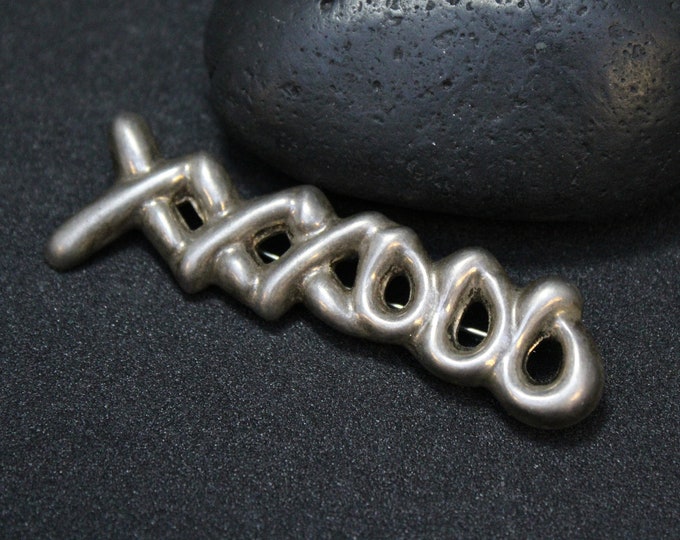 Sterling Silver X and O Brooch, Sterling Silver X and O Pin, Sterling Xs and Os, Valentines Day Jewelry, Valentines Day Gift, Valentine