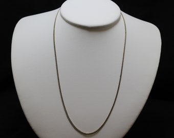 18" Sterling Silver Italian Curb Link Necklace