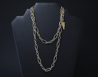 Sterling Silver Gold Overlay Designer Rope Link Chain, Gold Oval Link Chain, Gold Over Sterling, Sterling Rope Link, Designer Gold Necklace