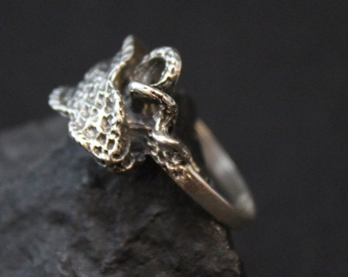 Unique Sterling Silver Cobra Snake Animal Ring