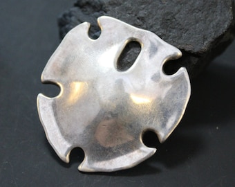 Sterling Silver Retired Modernist Sand Dollar Pendant from Robert Lee Morris RLM Studio