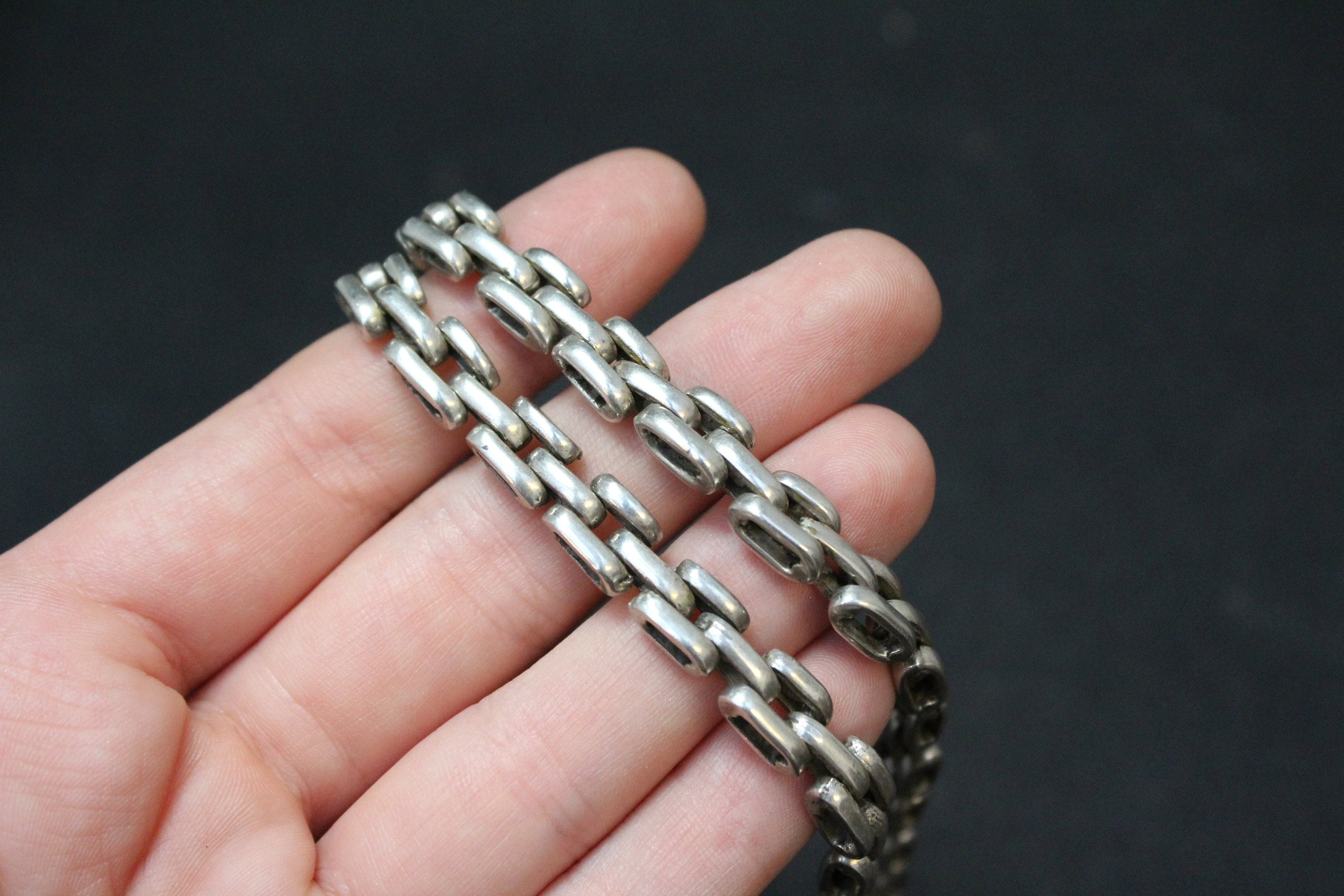Mexican silver store chain necklace