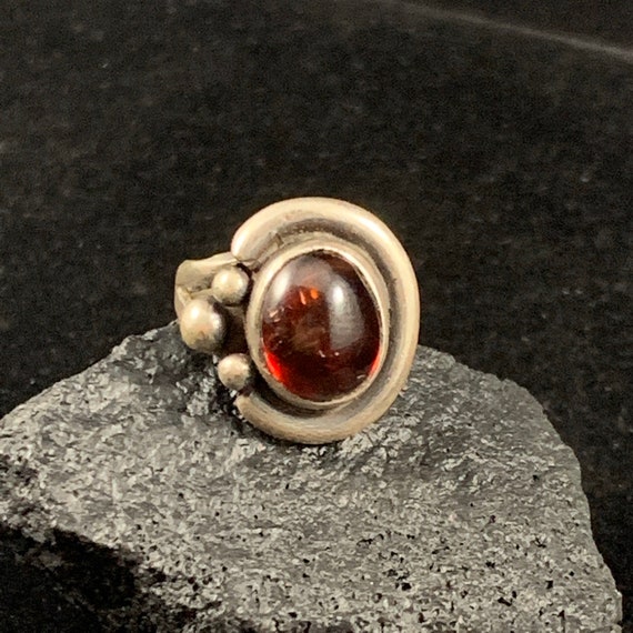 Extra Small Ring, Oval Gemstone Set in 925 Sterli… - image 3