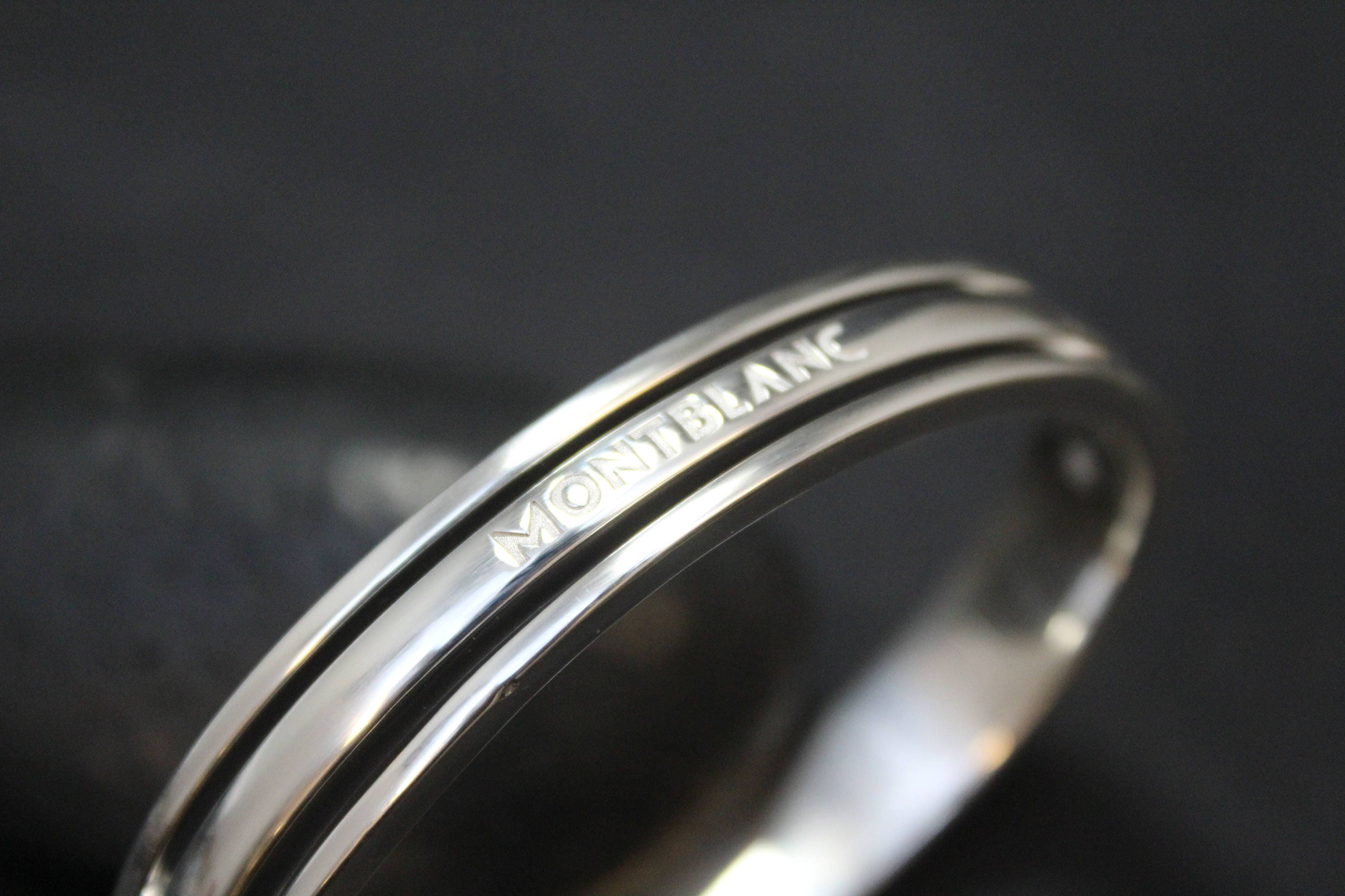 RARE Sterling Silver Men's Designer MONTBLANC Bangle Bracelet, Men's