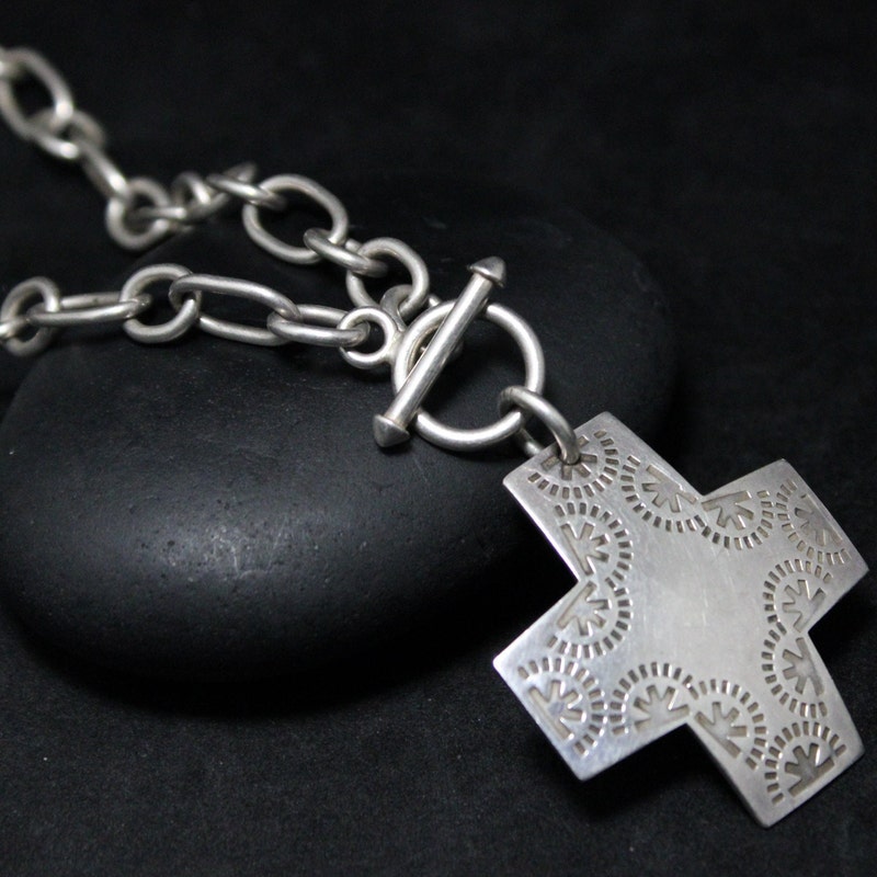Chunky Cross Necklace main image 0