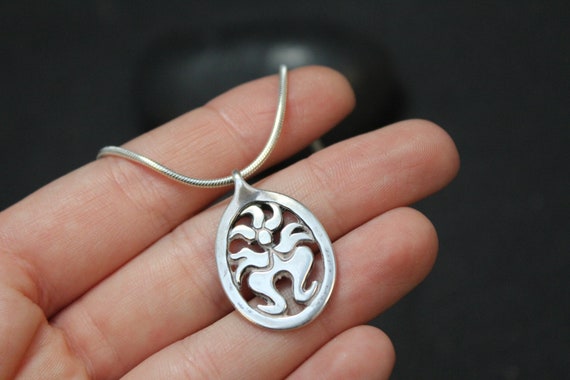 Sterling Silver Figure Necklace, Sterling Necklac… - image 3