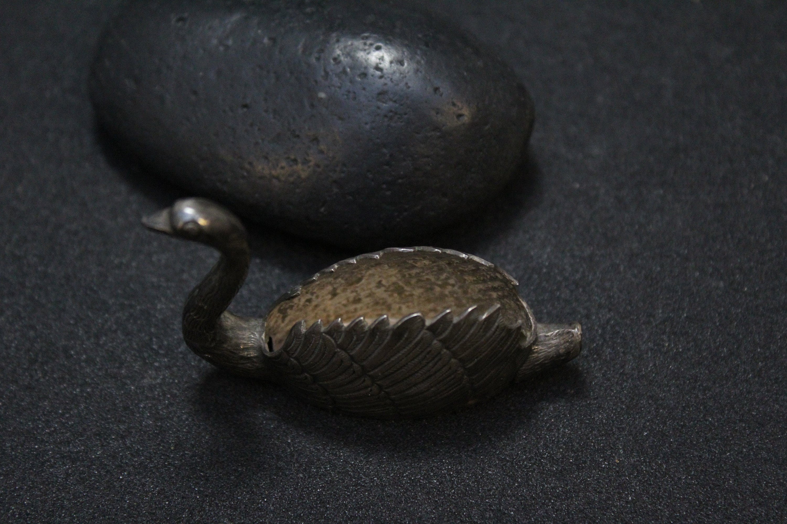 Antique Sterling Silver Swan Toothpick Holder, Sterling Toothpick