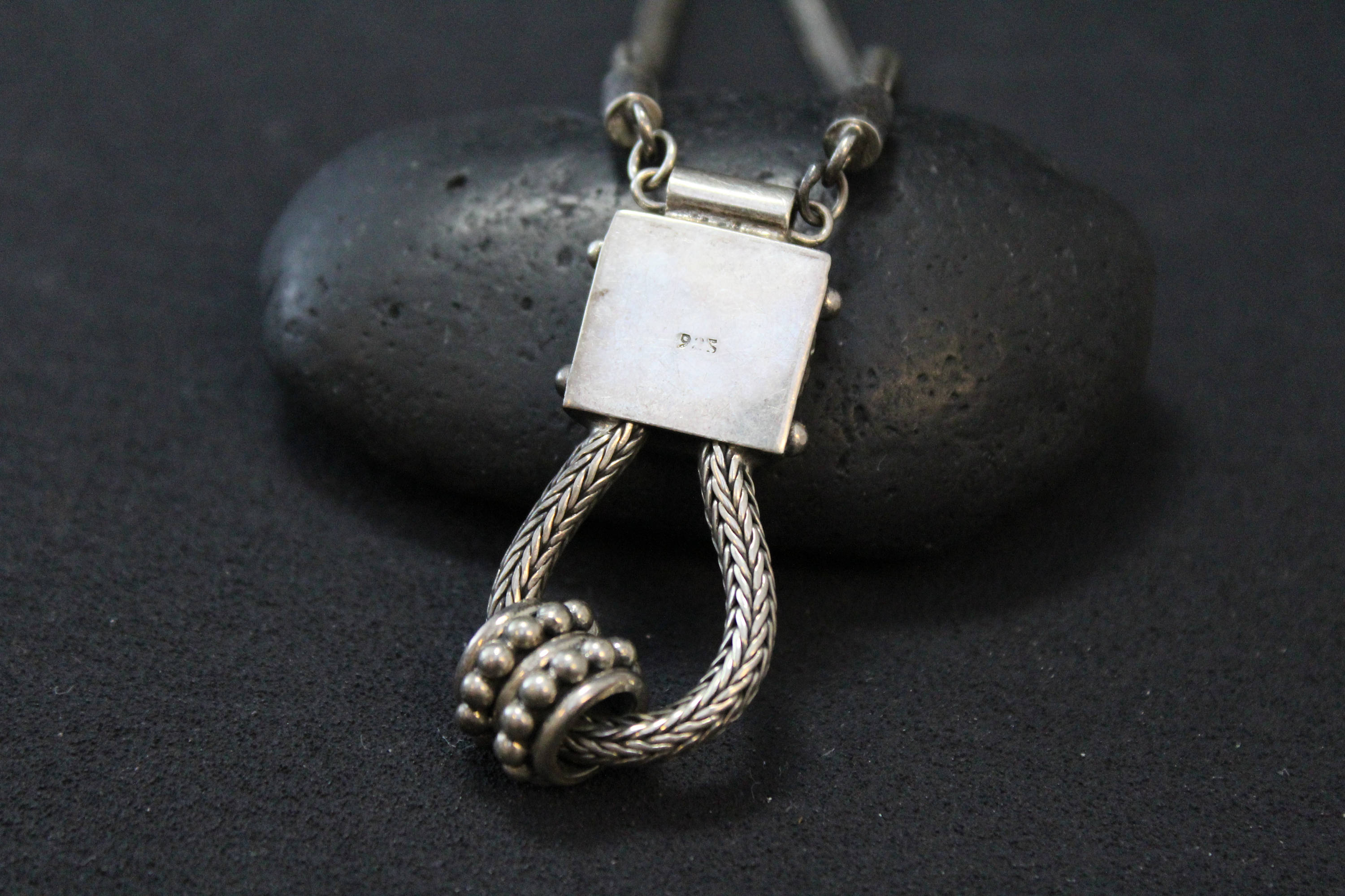 Sterling Silver Balinese Statement Necklace, Sterling Silver Boho